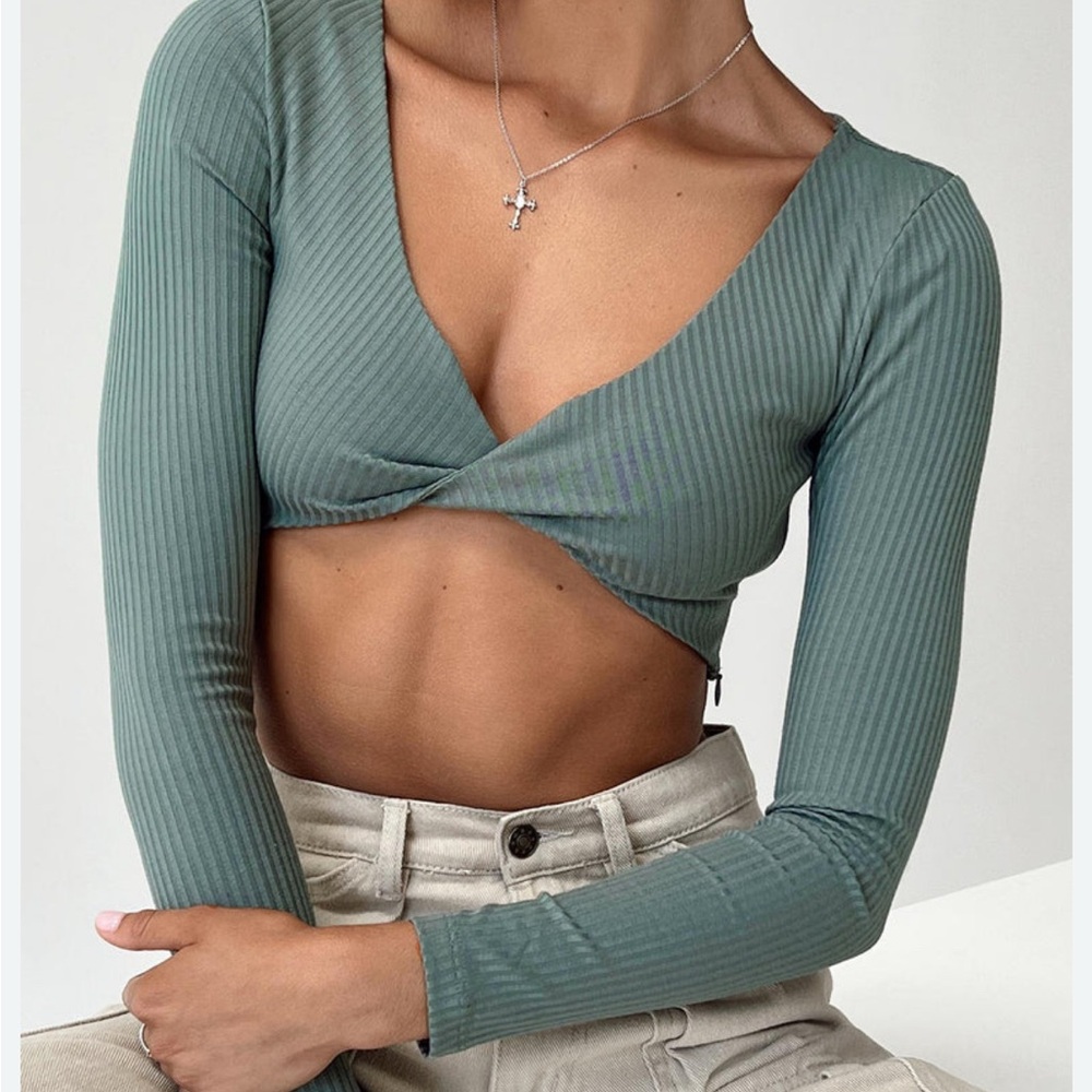 Princess Polly Long Sleeve Twist Front Top